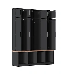 Streamdale Furniture Versatile 4-in-1 Hall Tree with Storage Bench