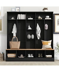 Streamdale Furniture Wide Hall Tree with Storage Bench