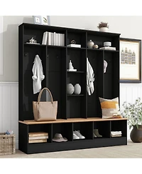 Streamdale Furniture Wide Hall Tree with Storage Bench