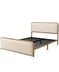 Streamdale Furniture Queen Upholstered Bed Frame with Storage Space