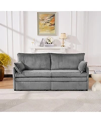 Streamdale Furniture 73" Convertible Sofa Bed with Usb Ports