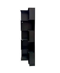 Streamdale Furniture Corner Book Shelf - 5 Tier L Shaped Display Shelf Stand with Led Lights