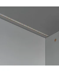 Streamdale Furniture Full Over Full Bunk Bed with Twin Size Trundle and Staircase, Shelves