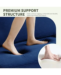 Streamdale Furniture 57" Modern Corduroy 2-Seater Sofa with Removable Cushions & Padded Armrests