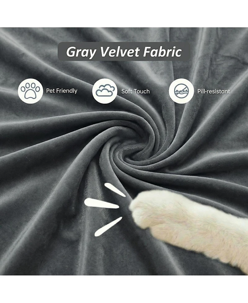 Streamdale Furniture 84.6" 3 Seater Mid Century Modern Chesterfield Sofa