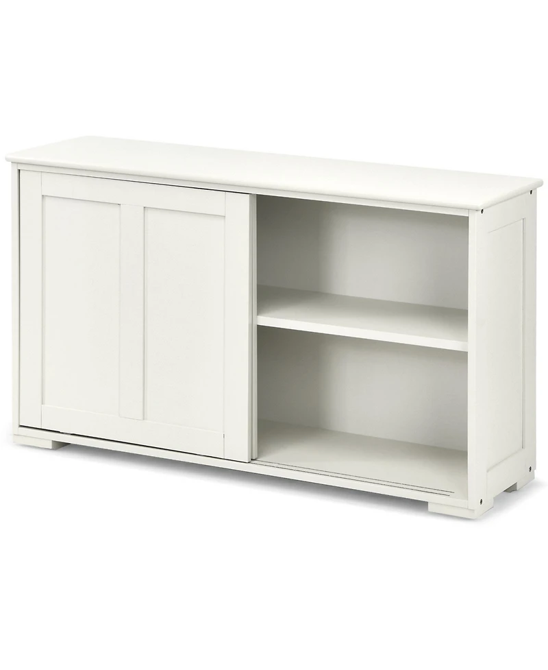 Sugift Kitchen Storage Cupboard Cabinet with Sliding Door