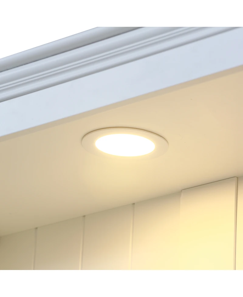 Streamdale Furniture 78.75" Tall 3-Piece Bookcase with 5 Color Led Light, Retro Style