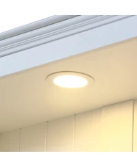 Streamdale Furniture 78.75" Tall 3-Piece Bookcase with 5 Color Led Light, Retro Style