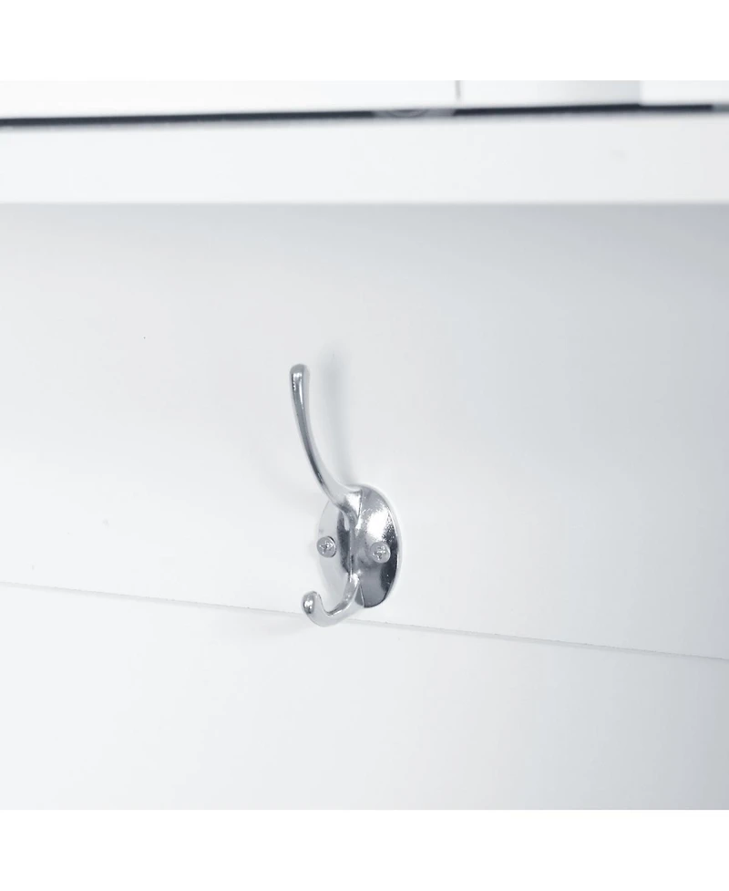 Streamdale Furniture Modern Entryway Bench with Coat Rack, 3 Shelves, Drawers & Hooks