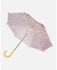 Deux par Deux Girl Color-Changing Umbrella Hearts Print