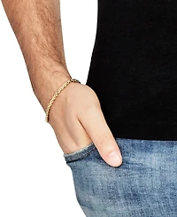 Macy's Hollow Rope Chain Bracelet in 14k Yellow Gold