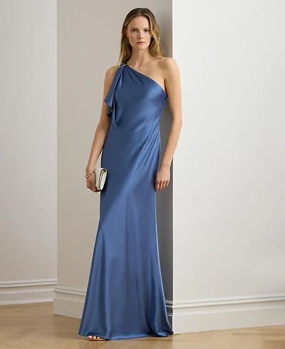 Lauren Ralph Women's Elzira One-Shoulder Ball Gown