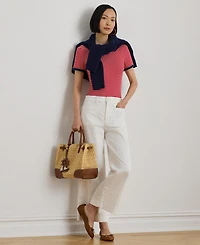 Lauren Ralph Women's Crewneck Short-Sleeve Top