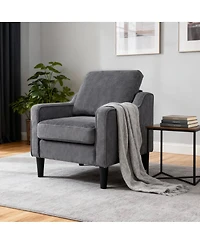 Streamdale Furniture Living Room Accent Chair - Soft Chenille Comfy Armchair for Small Spaces