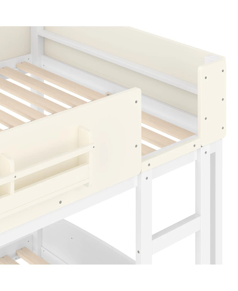 Streamdale Furniture Full Bunk Bed with Trundle and Storage