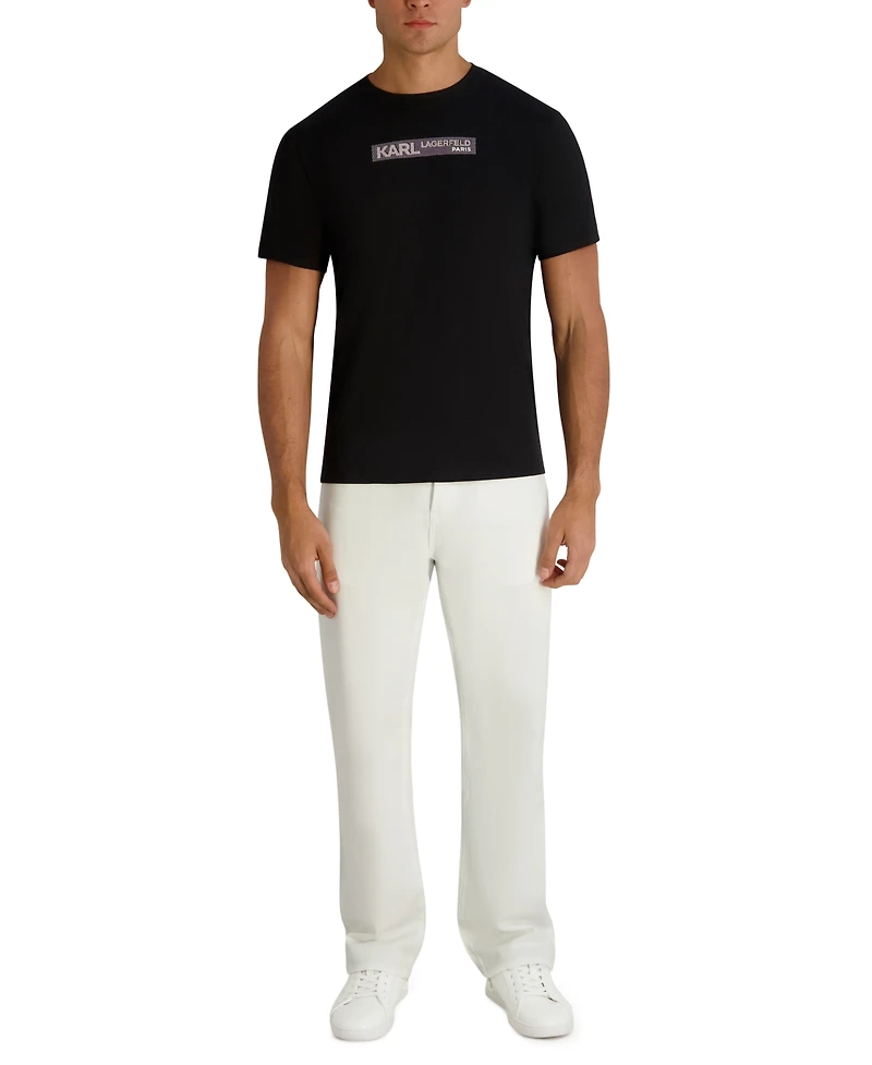 Karl Lagerfeld Paris Men's Regular Fit Round Neck T-Shirt
