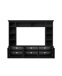 Streamdale Furniture Modern Tv Stand with Bookcase for TVs up to 70 inch, 3 Shelves