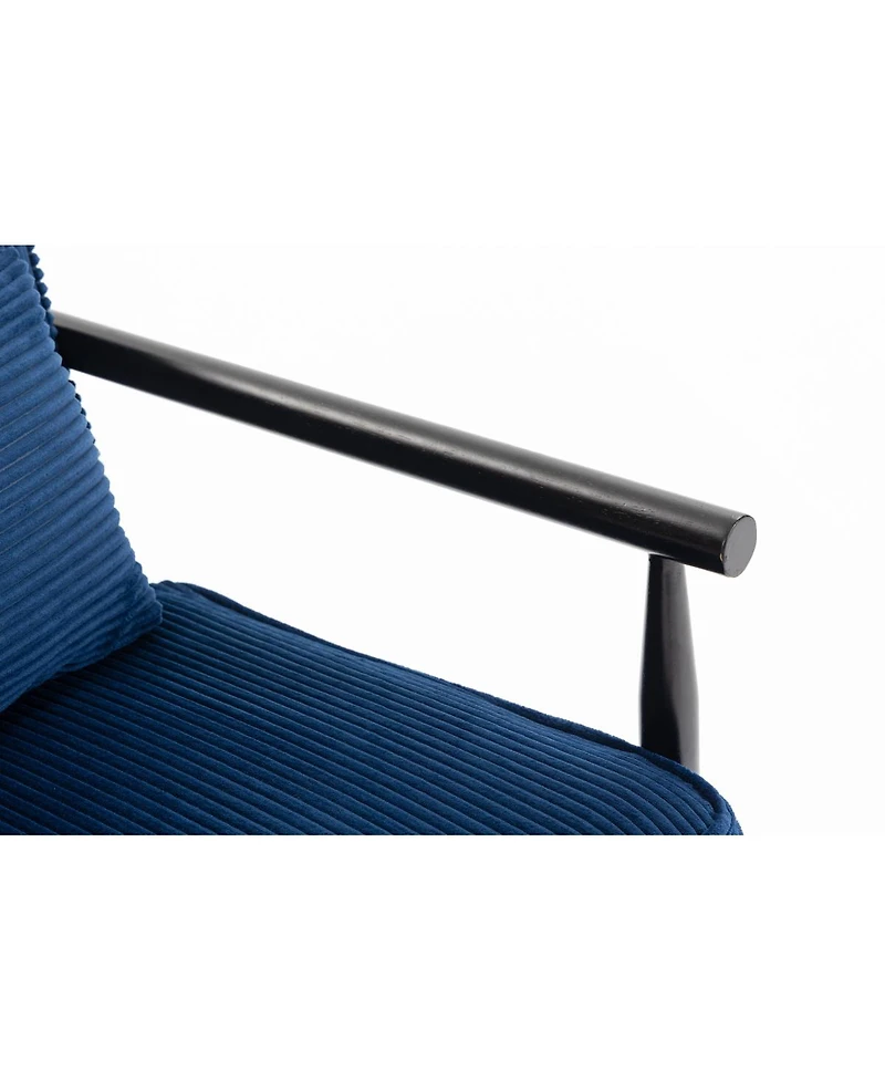 Streamdale Furniture Storage Chair, Mid Century Modern Accent Chair with Wood Frame