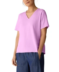 Eileen Fisher Women's V-Neck Pull-On T-Shirt