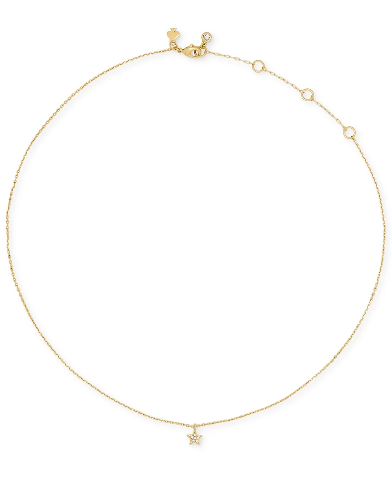 kate spade new york Cubic Zirconia Pave Mini Star Pendant Necklace