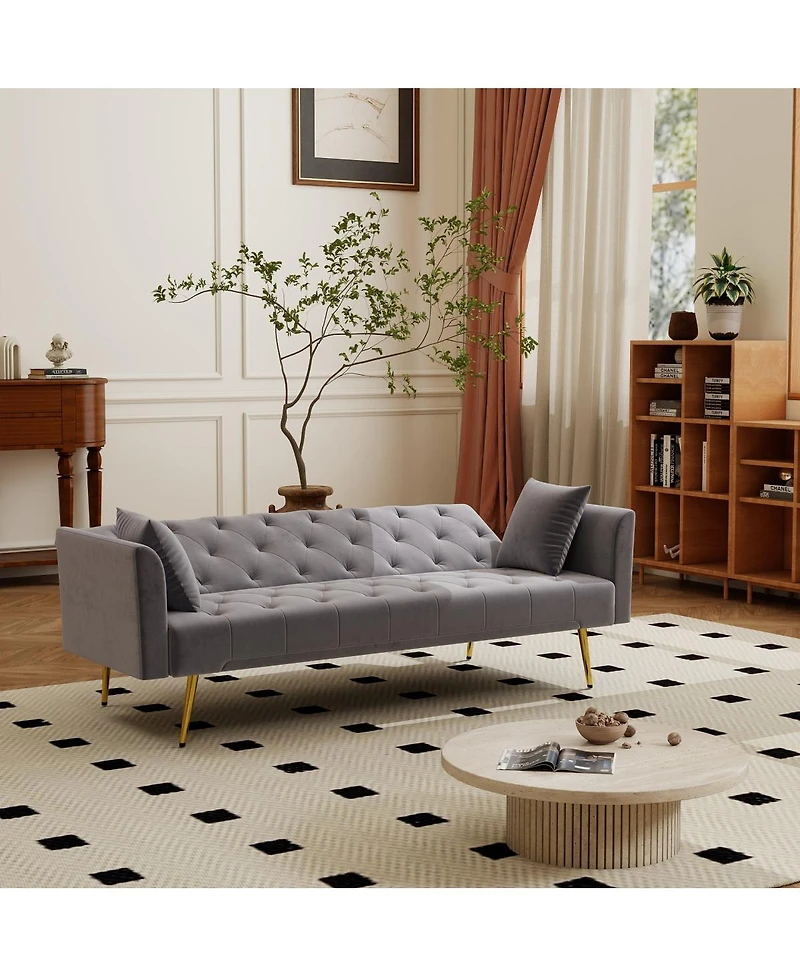 Streamdale Furniture Modern 72" Foldable Sleeper Sofa