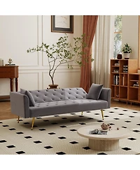 Streamdale Furniture Modern 72" Foldable Sleeper Sofa