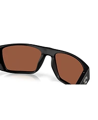 Costa Del Mar Men's Rectangle Finlet Polarized Sunglasses, 6S9118