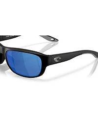 Costa Del Mar Unisex Rectangle Clipperton Polarized Sunglasses, 6S9119