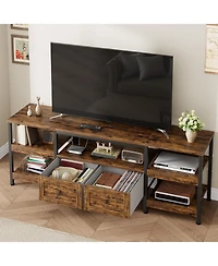 gaomon 79" Tv Cabinet with Drawers & Shelves