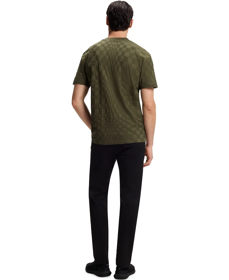 Boss by Hugo x Porsche Men's Cotton Jacquard Relaxed-Fit T-Shirt