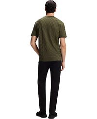 Boss by Hugo x Porsche Men's Cotton Jacquard Relaxed-Fit T-Shirt