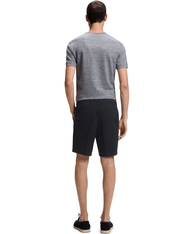 Boss by Hugo Men's Stretch-Cotton Twill Modern-Fit Shorts