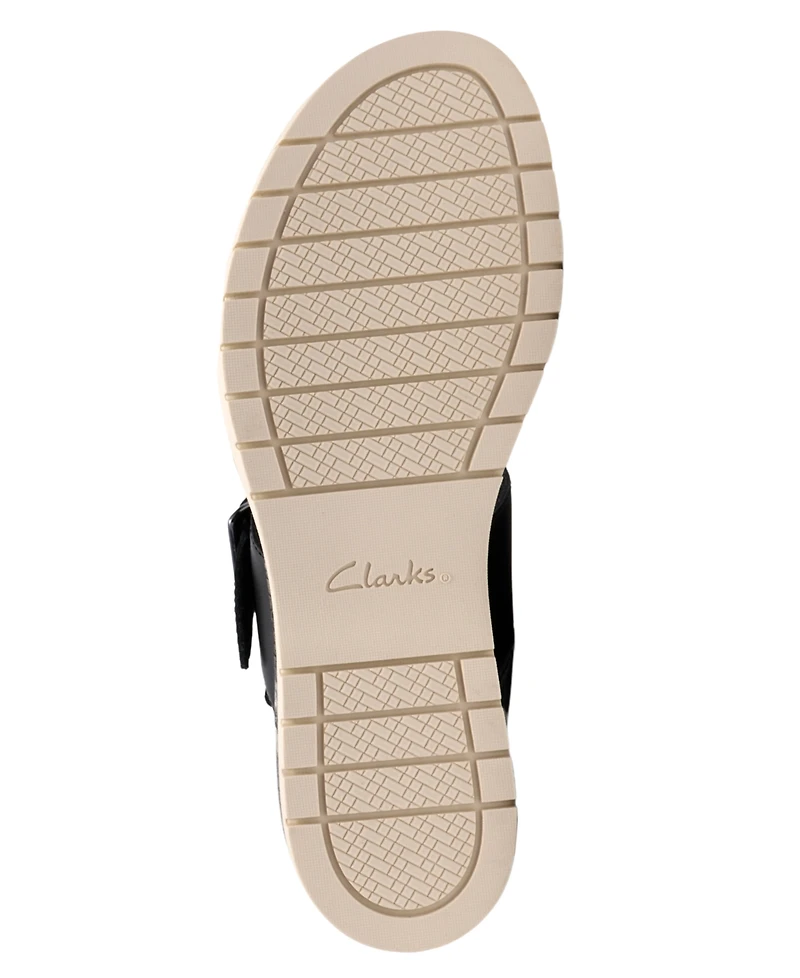 Clarks Women's Diaz Rose Wedge Round Toe Sandals