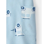 Carter's Baby Boys' Car Waffle-Knit Sleeveless Romper