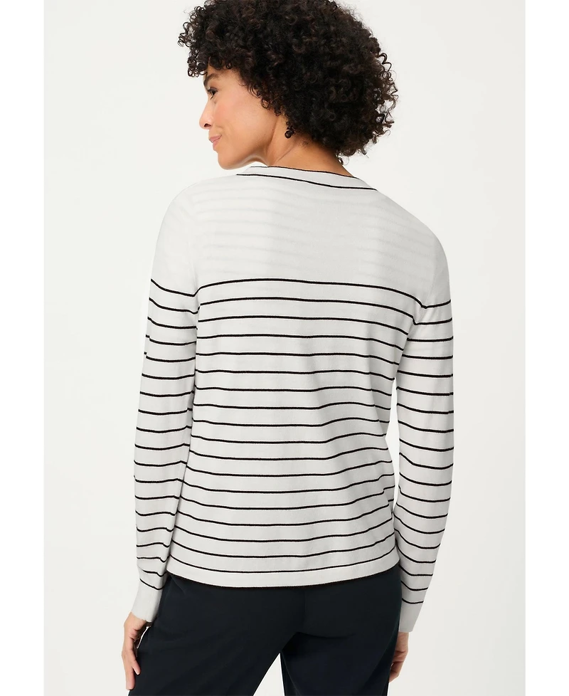 Olsen Women's Striped Cardigan