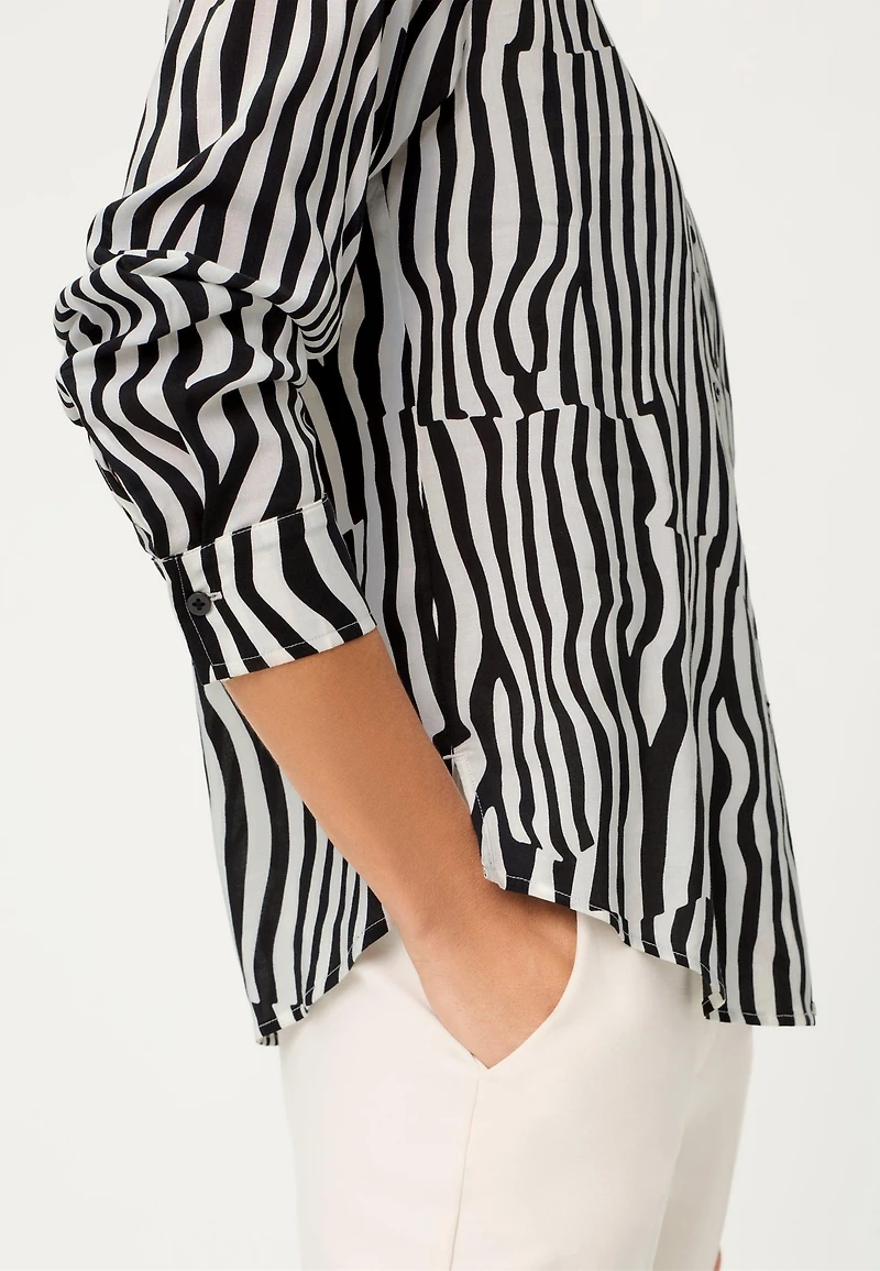 Olsen Women's Modern Zebra Shirt