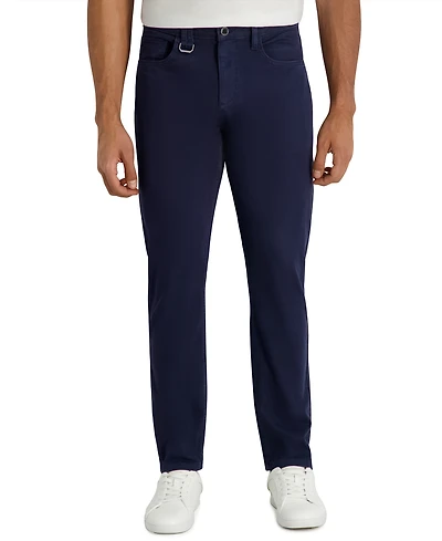 Karl Lagerfeld Paris Men's Regular-Fit Linen-Blend 5-Pocket Casual Pants