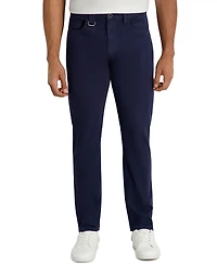 Karl Lagerfeld Paris Men's Regular-Fit Linen-Blend 5-Pocket Casual Pants