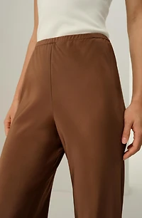 Lilysilk Women's Bias Cut Straight Leg Silk Pants