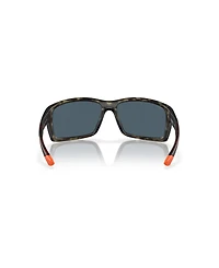 Costa Del Mar Men's Rectangle Reefton Polarized Sunglasses, 6S9007
