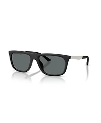 Emporio Armani Men's Rectangle Polarized Sunglasses, EA4272U