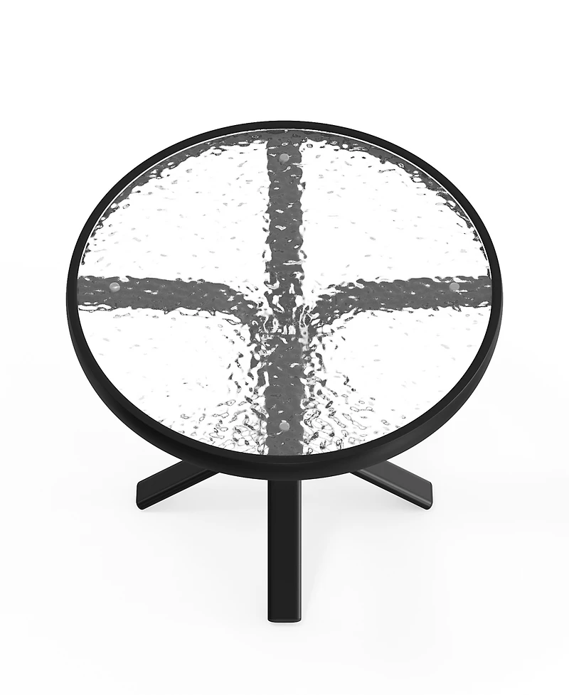 Agio Oasis 20" Aluminum Round Outdoor Side Table, Created for Macy's