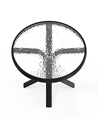 Agio Oasis 20" Aluminum Round Outdoor Side Table, Created for Macy's