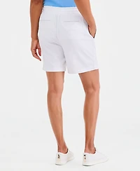 Style & Co Women's High Rise Pull-On Twill Shorts, Macy's Exclusive