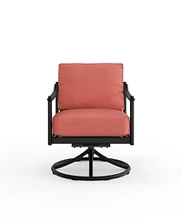 Agio Wellington 35" Acrylic Swivel Rocker Club Chair, Created for Macy's