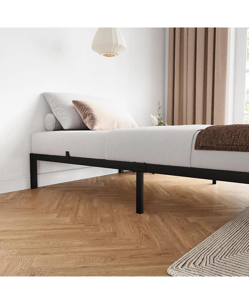 gaomon Inch Bed Frame Metal Platform, Bed Frame with Ample Storage, No Box Spring Needed and Steel Slat Support