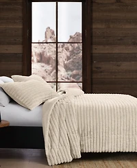 Frye Channel Faux Fur 3-Pc. Comforter Set