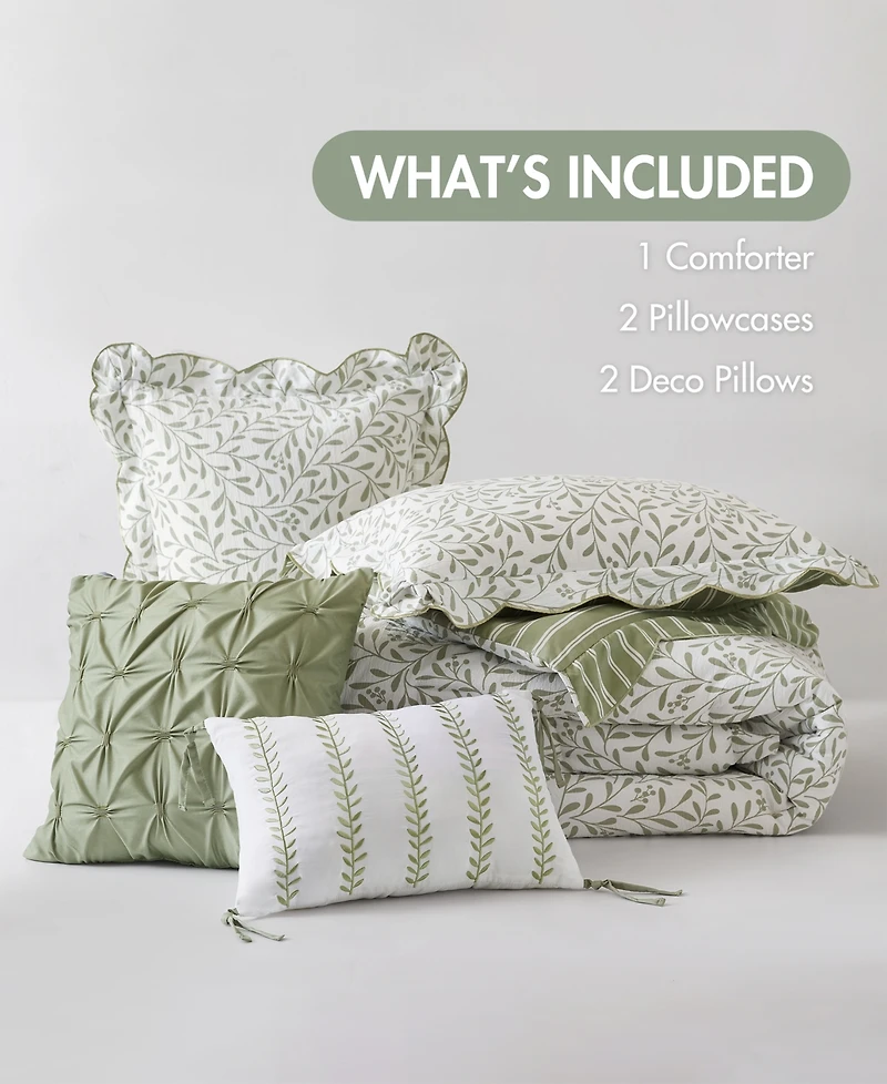 Madison Park Darcy Print 5-Pc. Comforter Set, King