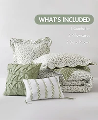 Madison Park Darcy Print 5-Pc. Comforter Set, King