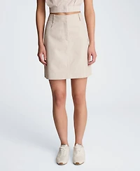 Kenneth Cole Women's Fly Front Mini Skirt